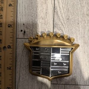 Cadillac Gold and Silver Car Emblem